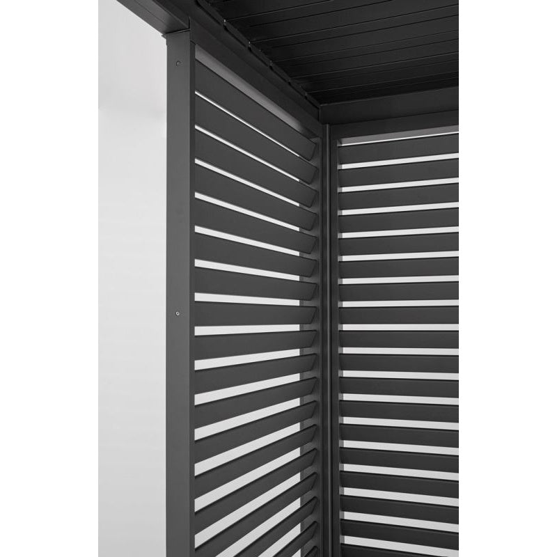 bizzotto bizzotto frangisole laterale per pergola ocean h 238 cm l 93 cm antracite ean 8051836466913