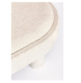 bizzotto bizzotto pouf tanya con vassoio ovale h 33 cm 110 x 50 cm bianco ean 8051836796683