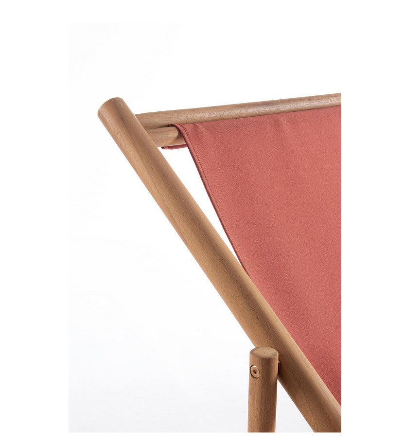 bizzotto bizzotto sdraio danubio effetto teak schienale terracotta ean 8051836783850