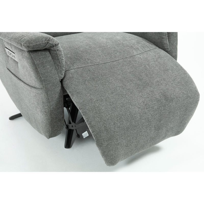 di mo di mo poltrona relax jacquelin in tessuto grigio scuro con regolazione elettrica poltrona comfort recliner ean 8010402506804