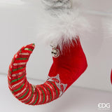 edg enzo de gasperi edg enzo de gasperi decoro elfo natale h 90 cm green red ean 8059824567253