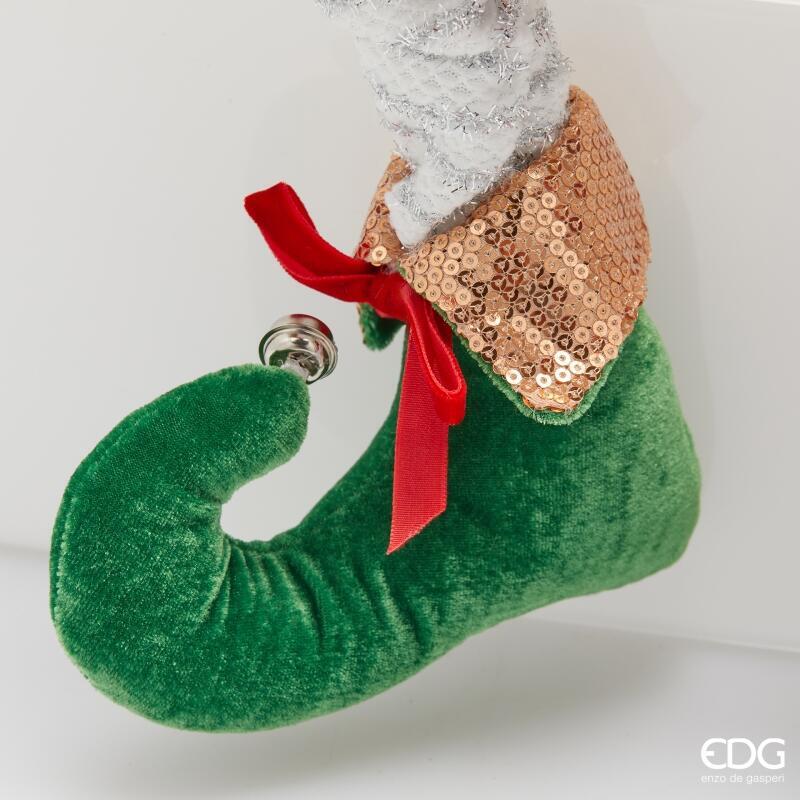 edg enzo de gasperi edg enzo de gasperi decoro giullare natale h 90 cm green red ean 8059824567239