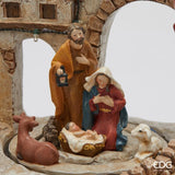 edg enzo de gasperi edg enzo de gasperi diorama presepe di natale h 225 cm l 34 cm l 18 cm musica movimento e led multicolor ean 8059824597311