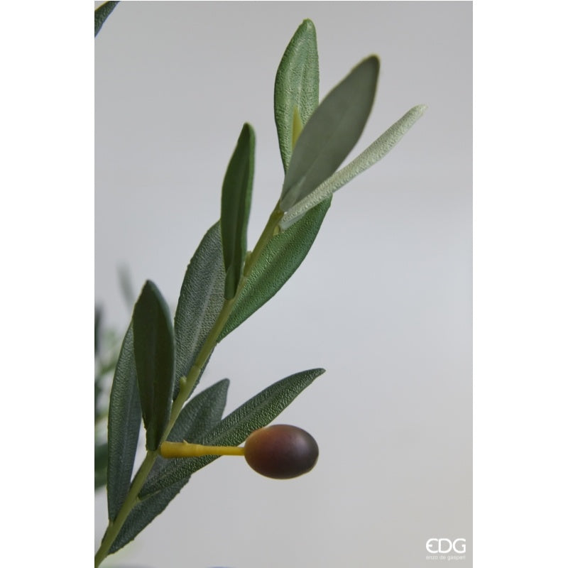 edg enzo de gasperi edg enzo de gasperi olivo con vaso h 200 cm pianta artificiale anti uv verde ean 8059824607607
