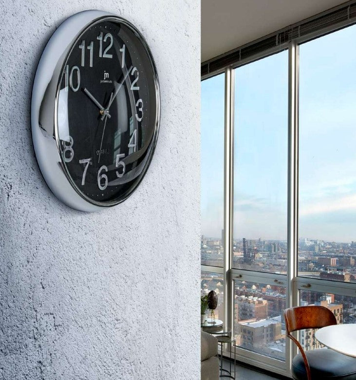 lowell lowell orologio da parete cromato d 35 cm ass bianco grigio o nero 1 pz ean 8008457780515