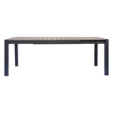 moia greenwood moia greenwood tavolo arenzano allungabile 211 276 x 100 cm in alluminio antracite con piano effetto legno design moderno ean 8013054838026