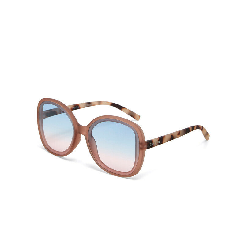 okkia okkia occhiale da sole premontato butterfly mod anna soft touch pink havana lenti blue pink ean 8056211374272