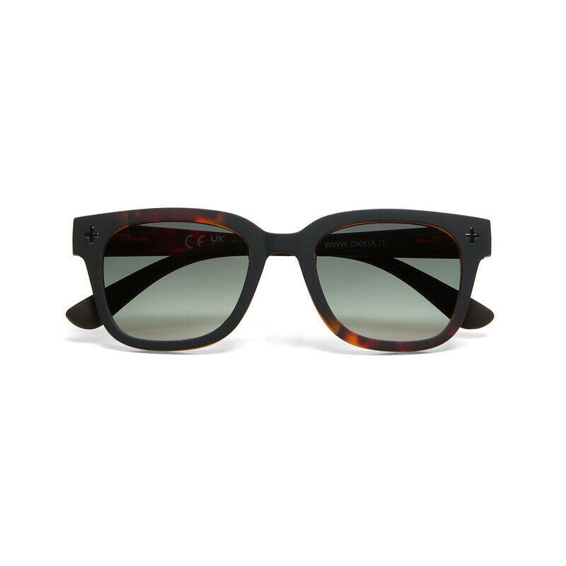 okkia okkia occhiale da sole premontato mod giovanni translucid havana black soft touch con lenti verde ean 8056211375286