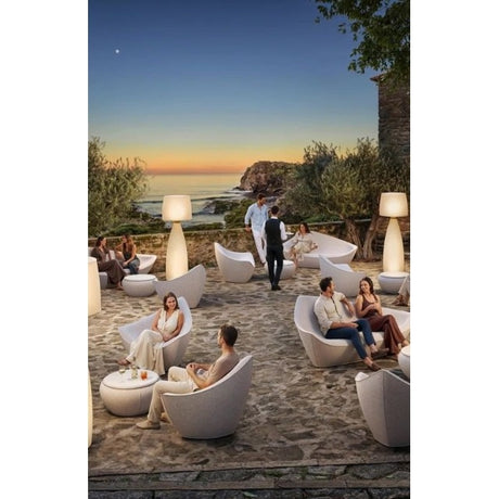 plust plust divano vela colore creta in polietilene divano indoor outdoor design moderno