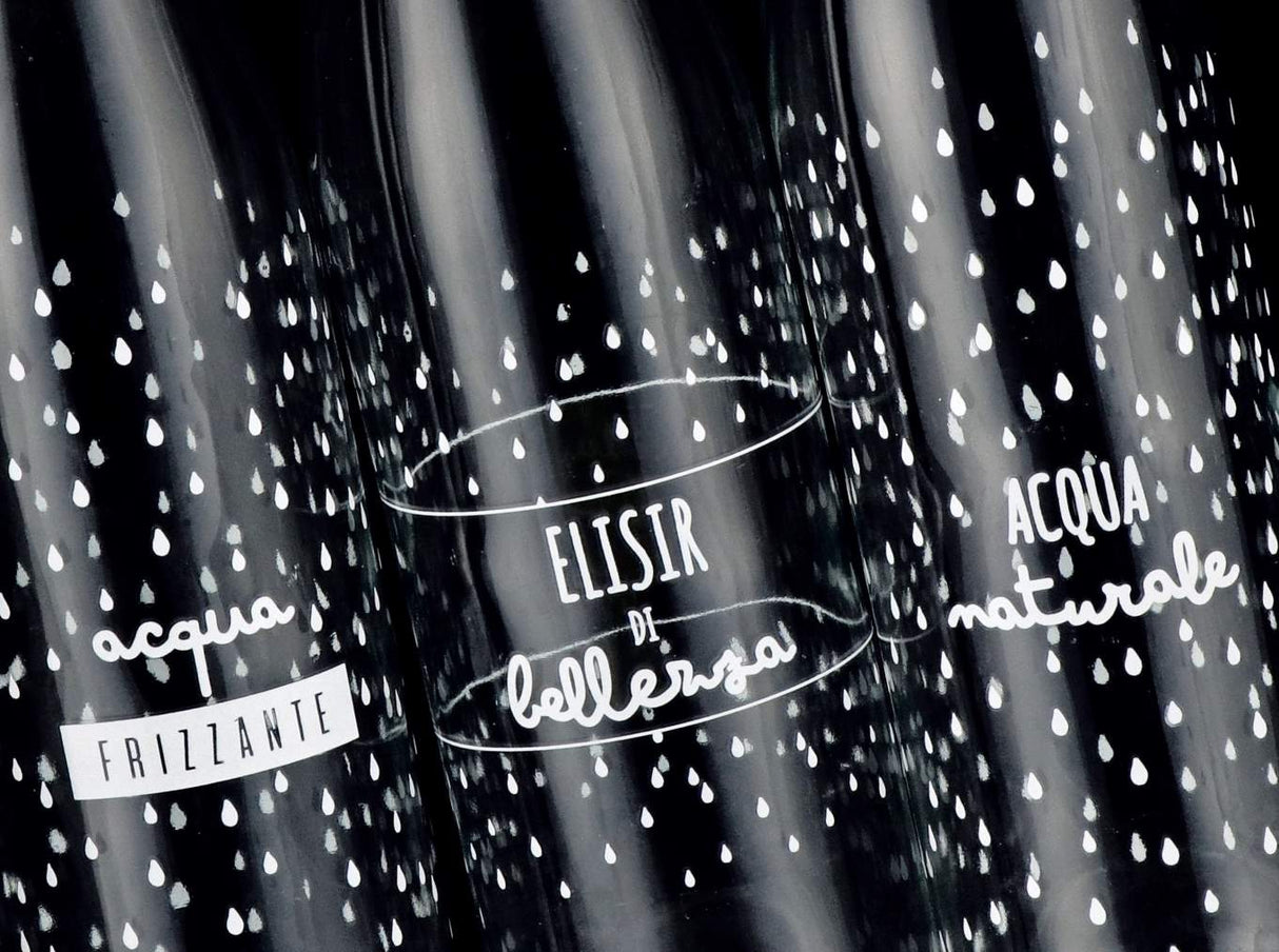 regalo italiano regalo italiano bottiglia vetro tappo in metallo ass decori 1 lt d 8 cm h 31 cm 1 pz ean 8021785707900