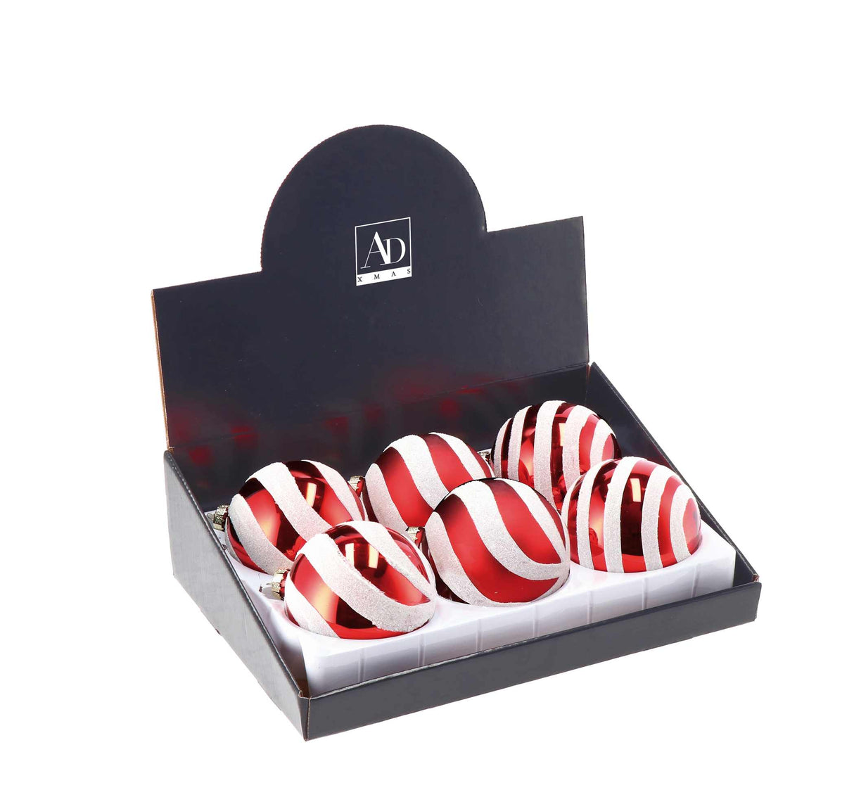 regalo italiano regalo italiano pallina natale d 10 cm vetro ass bianco rosso 1 pz ean 8057586057951