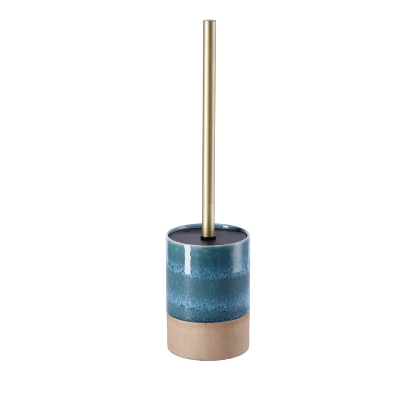 regalo italiano regalo italiano scopino wc ceramica ass d 10 cm h 35 cm porta scopino bagno moderno con manico in metallo 1 pz ean 8057586010031