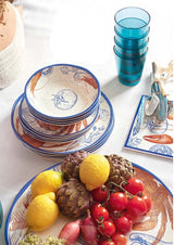 rose tulipani rose tulipani vassoio ovale ocean life melamina 45 x 30 cm ean 8018594611238