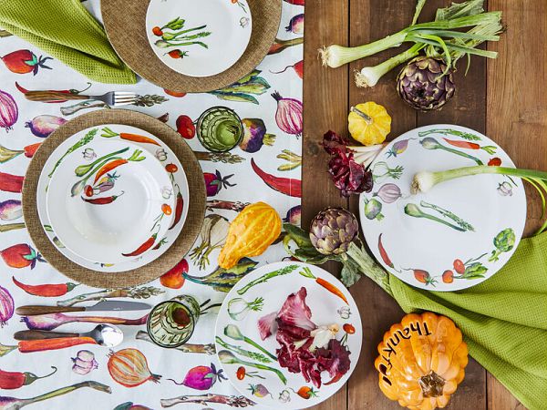 tognana tognana servizio tavola atollo ortolana 18 pz porcellana multicolor ean 8056444355628