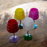 wd lifestyle wd lifestyle set 2 calici cocktail 450 ml bianco verde rosa e viola ean 8053300576289