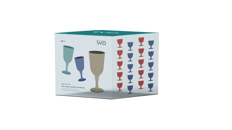 wd lifestyle wd lifestyle set 2 calici in acrilico 460 ml marrone ean 8053300574452