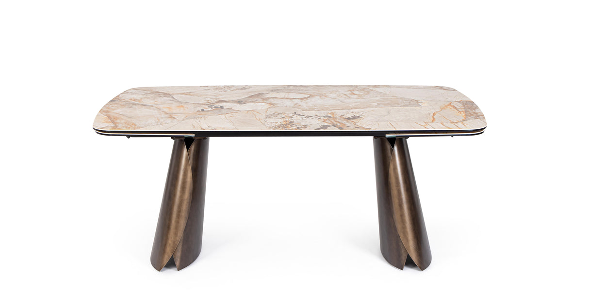 bizzotto bizzotto tavolo allungabile cile patagonia 100 x 180 220 260 cm h 76 cm vetro acciaio ean 8051836782259