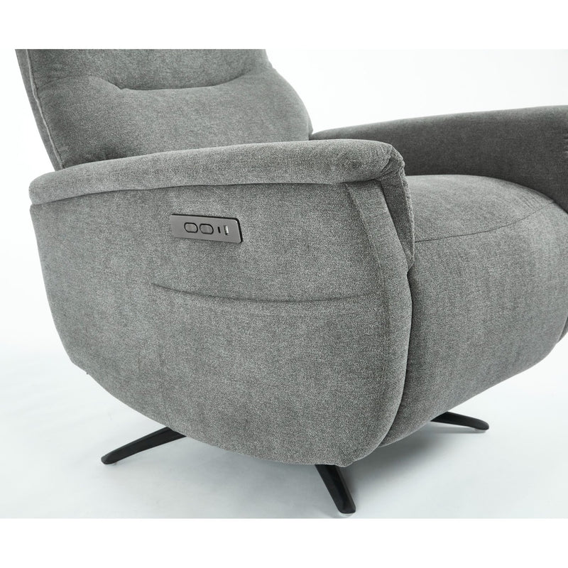 di mo di mo poltrona relax jacquelin in tessuto grigio scuro con regolazione elettrica poltrona comfort recliner ean 8010402506804