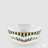 edg enzo de gasperi edg enzo de gasperi servizio piatti natale xmas 24 pz in ceramica rosso verde piano fondo dessert e ciotole ean 8059824668127