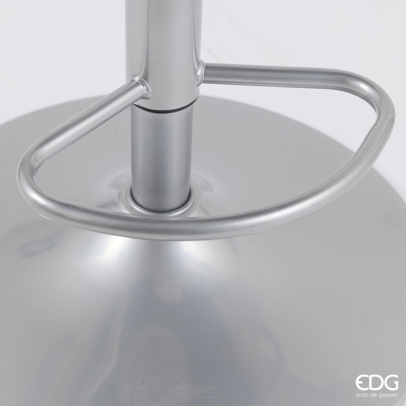 edg enzo de gasperi edg enzo de gasperi sgabello moka in tessuto avorio h 1185 x l605 x p 58 cm