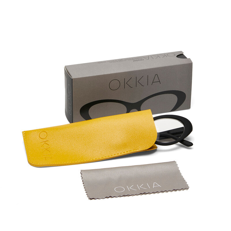okkia okkia occhiale da lettura mod lina cat eye nero diottrie 1 00 ean 8055773199903