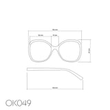 okkia okkia occhiale da lettura mod verona premontato butterfly soft touch spring anti luce blu havana blue diottrie 1 50 ean 8056211374012