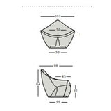 plust plust poltrona vela colore grain