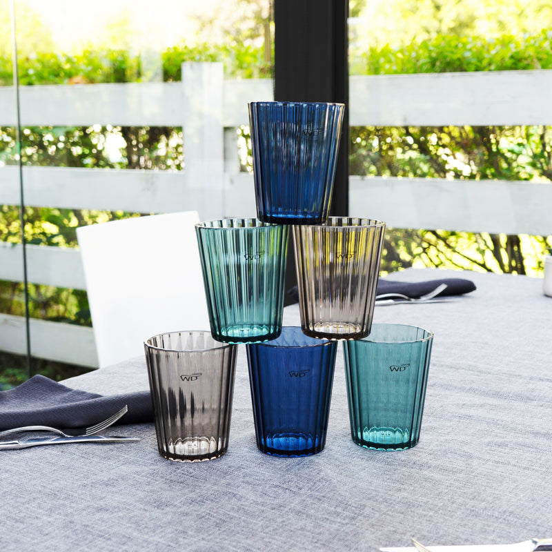 wd lifestyle wd lifestyle set 2 bicchieri in acrilico 370 ml ambra ean 8033040744988