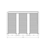 bizzotto bizzotto frangisole laterale per pergola ocean h 238 cm l 93 cm bianco ean 8051836466920