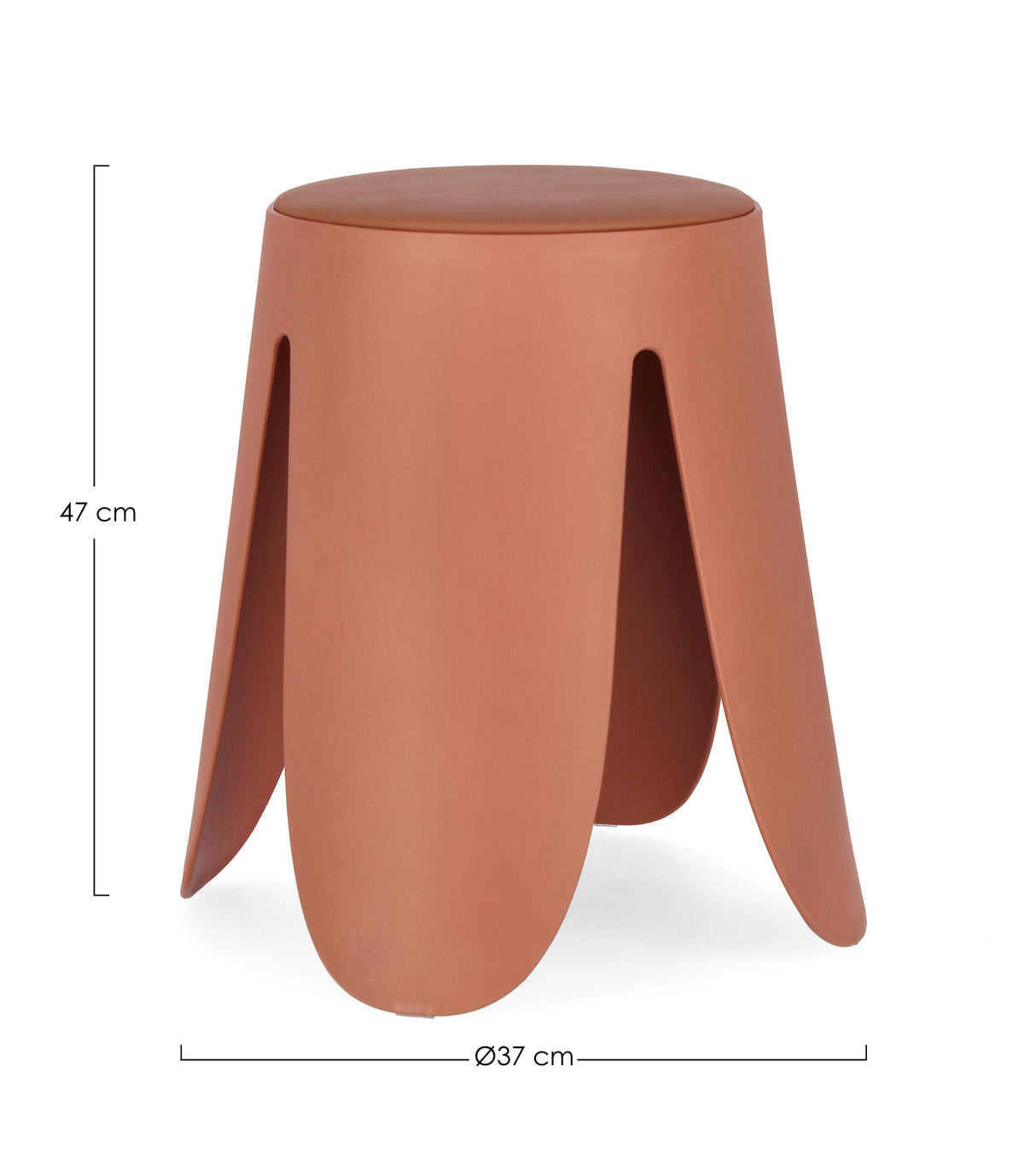 bizzotto bizzotto sgabello imogen d 37 cm h 47 cm terracotta ean 8051836577077