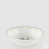 edg enzo de gasperi edg enzo de gasperi servizio piatti caminetto natalizio 24 pz ceramica bianco verde piano fondo dessert e ciotole ean 8059824668073