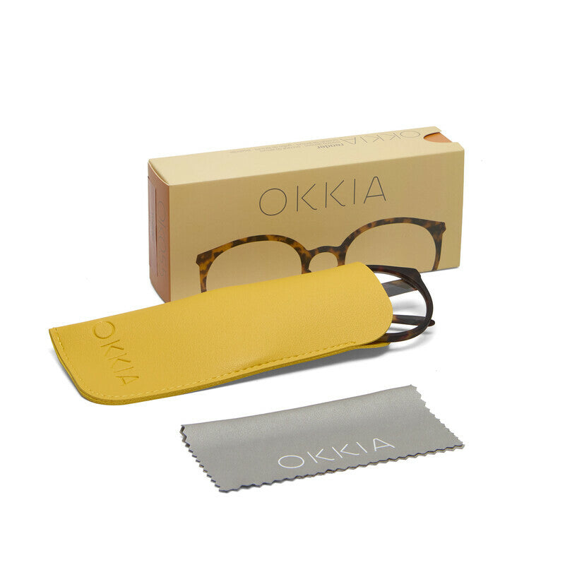 okkia okkia occhiale da lettura mod bologna premontato soft touch classic havana diottrie 2 00 ean 8056211374128