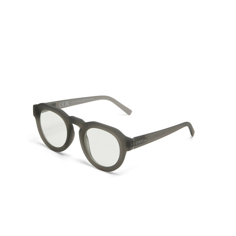 okkia okkia occhiale da lettura mod zeno premontato soft touch translucent smoke diottrie 2 00 ean 8056211375453