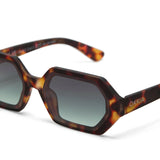 okkia okkia occhiale da sole premontato esagonale mod andrea soft touch havana lenti verde ean 8056211375583