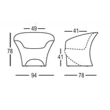 plust plust sofa ohla colore pietra