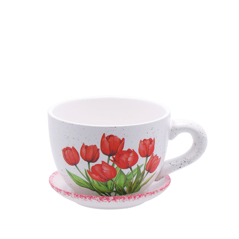regalo italiano regalo italiano tazza con piattino 16 x 12 cm h 9 cm ass tazza decorativa in ceramica con sottotazza 1 pz ean 8057586191808