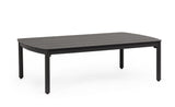 Ensemble de salon Bizzotto Fenix Anthracite – Canapé 3 places, 2 fauteuils et table basse d'extérieur