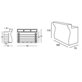 brevetti waf plust bancone bartolomeo light in out bianco