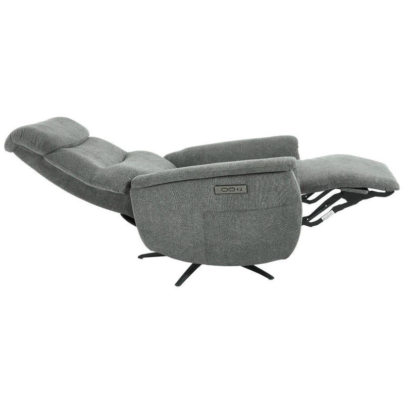 di mo di mo poltrona relax jacquelin in tessuto grigio scuro con regolazione elettrica poltrona comfort recliner ean 8010402506804