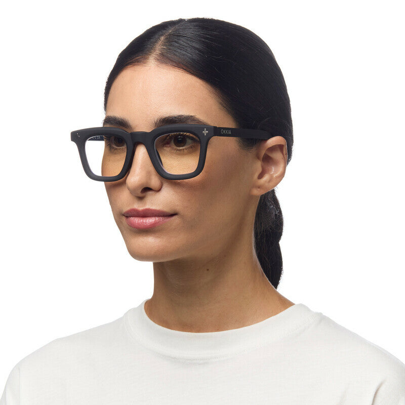 okkia okkia occhiale da lettura mod firenze premontato soft touch black diottrie 1 00 ean 8056211374739