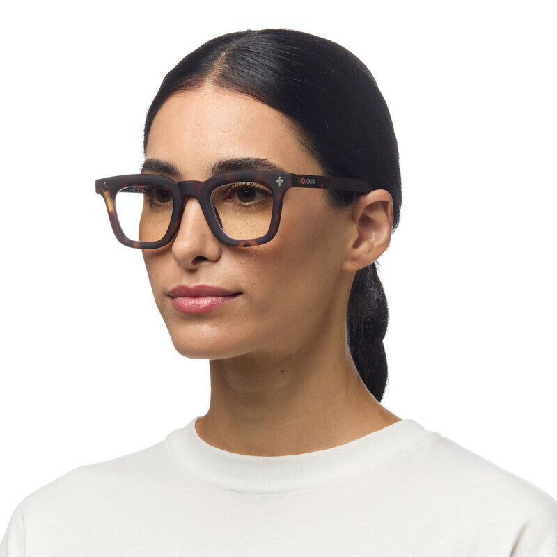 okkia okkia occhiale da lettura mod firenze premontato soft touch classic havana diottrie 1 50 ean 8056211374791
