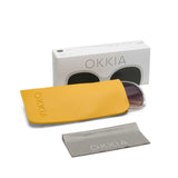 okkia okkia occhiale da sole premontato butterfly mod anna soft touch clear white lenti black ean 8056211375378