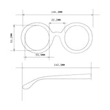 okkia okkia occhiale da sole premontato mod monica round havana yellow ean 8052862288999