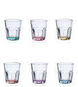 regalo italiano regalo italiano set 6 bicchierini neto 55 cl vetro colorato ean 8057586141001