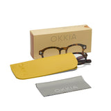 okkia okkia occhiale da lettura mod nashville premontato soft touch spring anti luce blu havana diottrie 1 50 ean 8056211374999