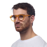 okkia okkia occhiale da lettura mod zeno soft touch anti luce blu giallo havana diottrie 2 00 ean 8055773197091