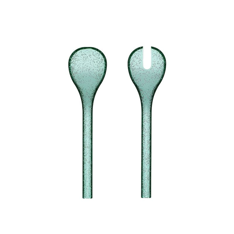 Zani Serafino Couverts à Salade Salad Server Memento Synth Bleu Aviateur