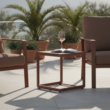 Bizzotto Konnor Tavolino Ruggine Alluminio 40×40 H45