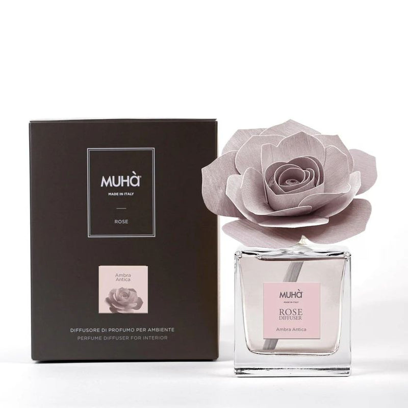 Muhà Diffuseur de Parfum Rose Ambre Ancien 100 ml