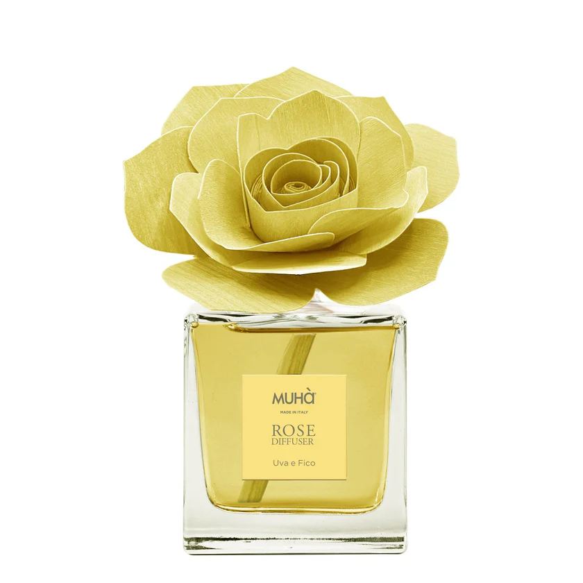 Muhà Diffuseur de Parfum Rose Jaune Raisin et Figue 100ml